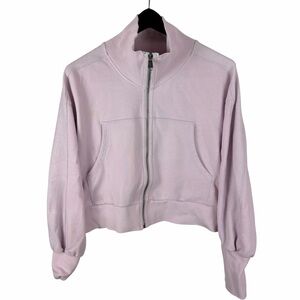 Women’s Free People FP Movement Full Zip Cropped Pink Jacket Size S